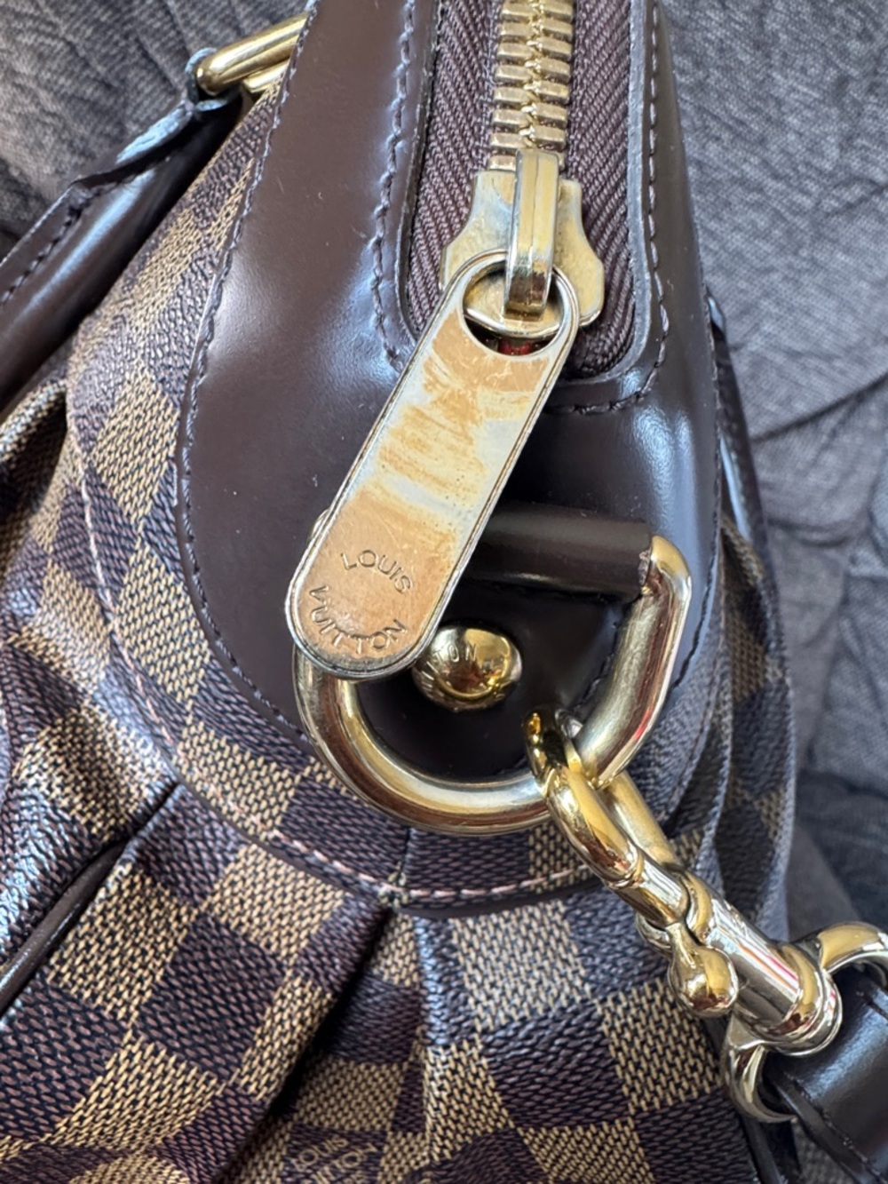 Preloved Louis Vuitton Trevi MM Damier Ebene - Picture 8 of 12